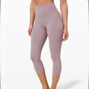 NWT Lululemon Align Crop *21" Lunar Rock